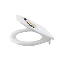 Alcaplast Сидение для унитаза Softclose белое с цветком A604 FLOWER