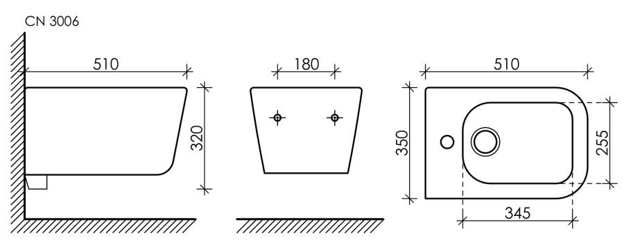 Подвесное биде New Day Подвесное биде New Day