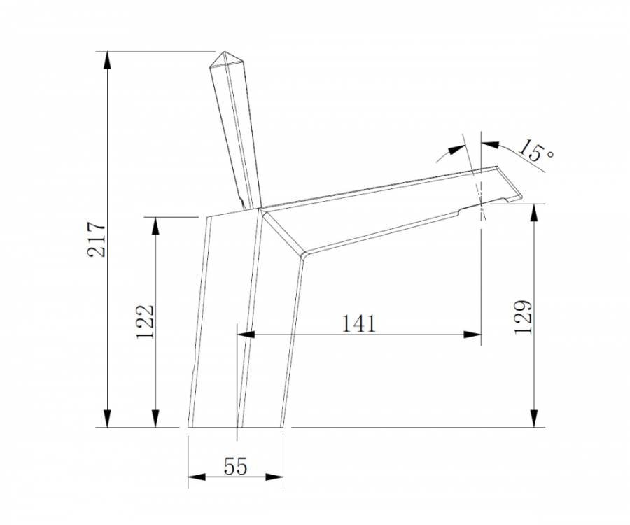 Смеситель ABBER Zeitlos AF8910B для раковины, черный матовый Смеситель ABBER Zeitlos AF8910B для раковины, черный матовый