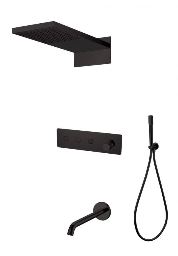 Душевая система с изливом Boheme Fusion Black Душевая система с изливом Boheme Fusion Black