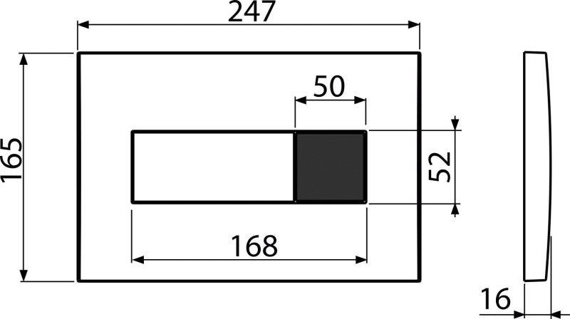 Сенсорная кнопка управления для скрытых систем инсталляции Slim, белый (подключение к сети) Сенсорная кнопка управления для скрытых систем инсталляции Slim, белый (подключение к сети)