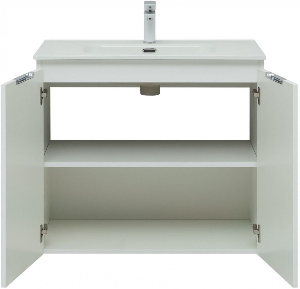 Тумба под раковину Aquanet Алвита New 80 2 дверцы, белый матовый Тумба под раковину Aquanet Алвита New 80 2 дверцы, белый матовый