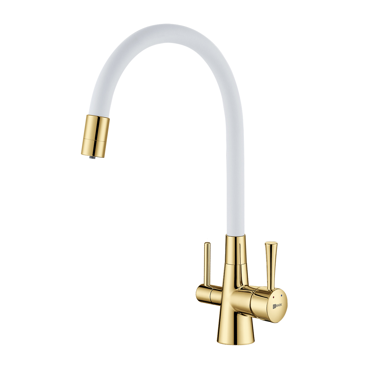 Смеситель Lemark Comfort LM3075G-White для кухни  с подключением к фильтру с питьевой водой Смеситель Lemark Comfort LM3075G-White для кухни  с подключением к фильтру с питьевой водой