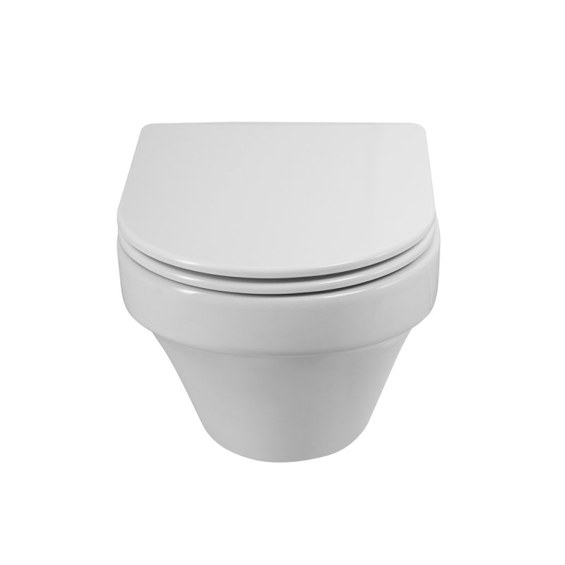 DUET Чаша подвесного унитаза безободкового с системой смыва "Торнадо",  CZR-2462-TH-TOR DUET Чаша подвесного унитаза безободкового с системой смыва "Торнадо",  CZR-2462-TH-TOR