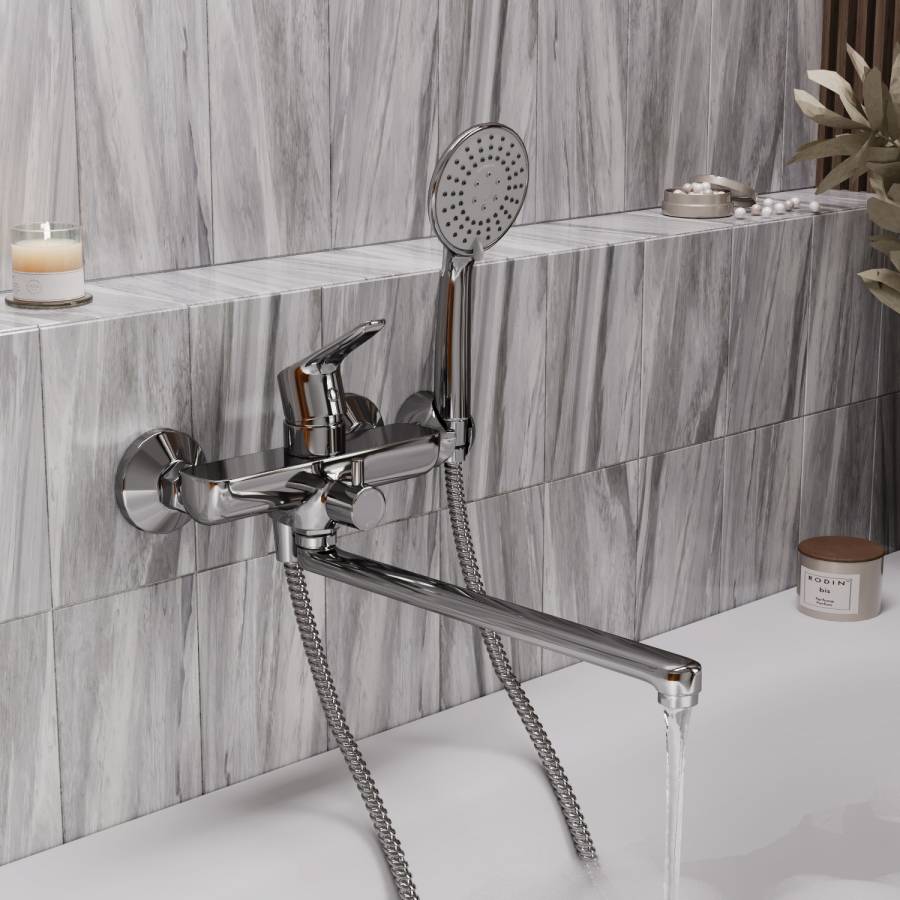 Lippe 4502L Смеситель для ванны с длинным изливом Wasserkraft Lippe 4502L Смеситель для ванны с длинным изливом Wasserkraft