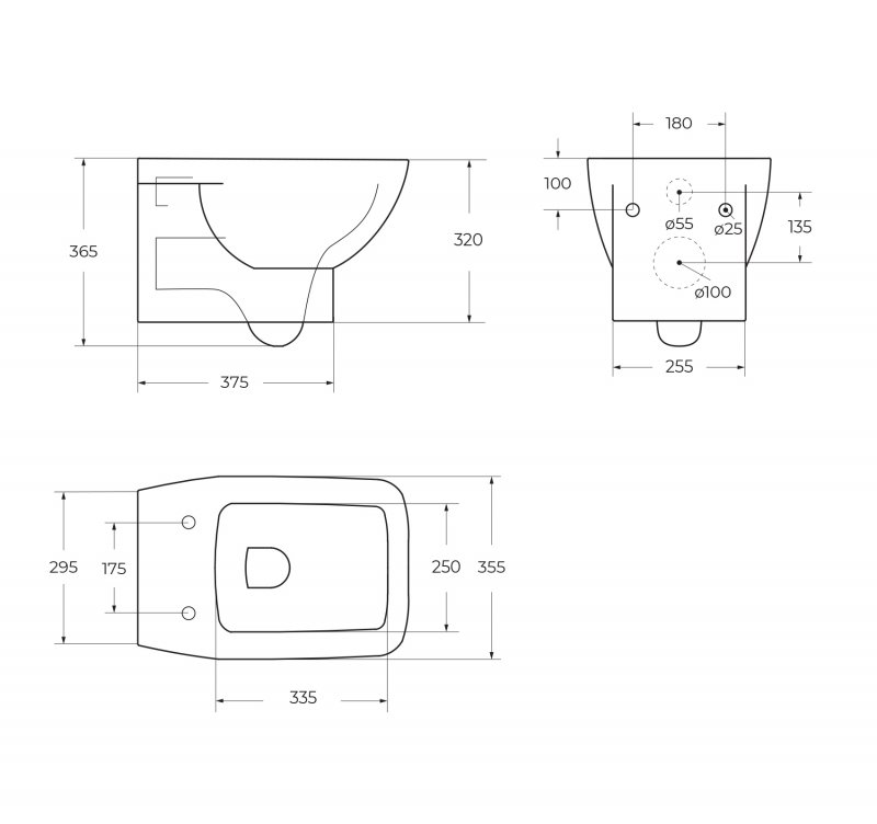 Чаша подвесного унитаза BelBagno LAGO BB128CH Чаша подвесного унитаза BelBagno LAGO BB128CH