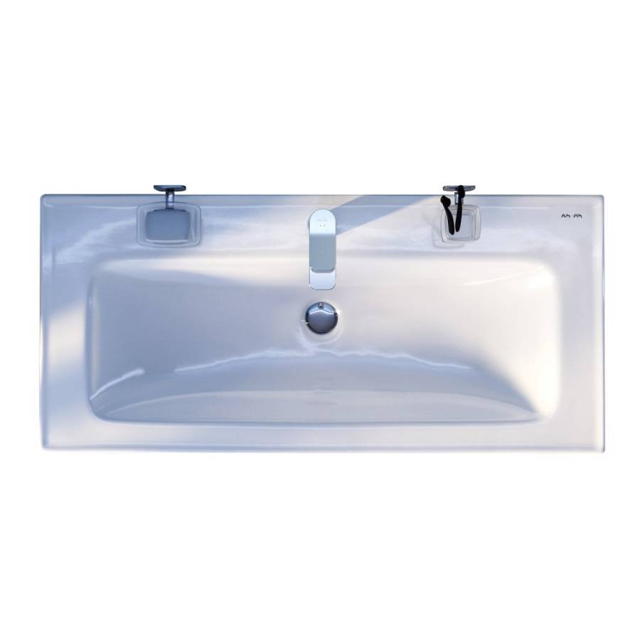 M85AWCC1002WG64 X-Joy, Раковина мебельная, керамическая, 100 см, встроенная, цвет: Белый, глянец M85AWCC1002WG64 X-Joy, Раковина мебельная, керамическая, 100 см, встроенная, цвет: Белый, глянец