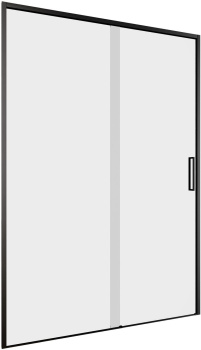 Душевая дверь Aquanet Pleasure Evo 130 AE65-N130-BT профиль черный, прозрачное стекло