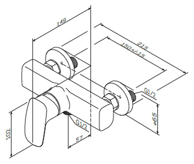 Смеситель Для ванны и душа F71A10000 Spirit 2.1 Смеситель Для ванны и душа F71A10000 Spirit 2.1