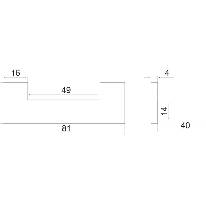Крючок двойной EXCELLENT Riko (хром) Крючок двойной EXCELLENT Riko (хром)