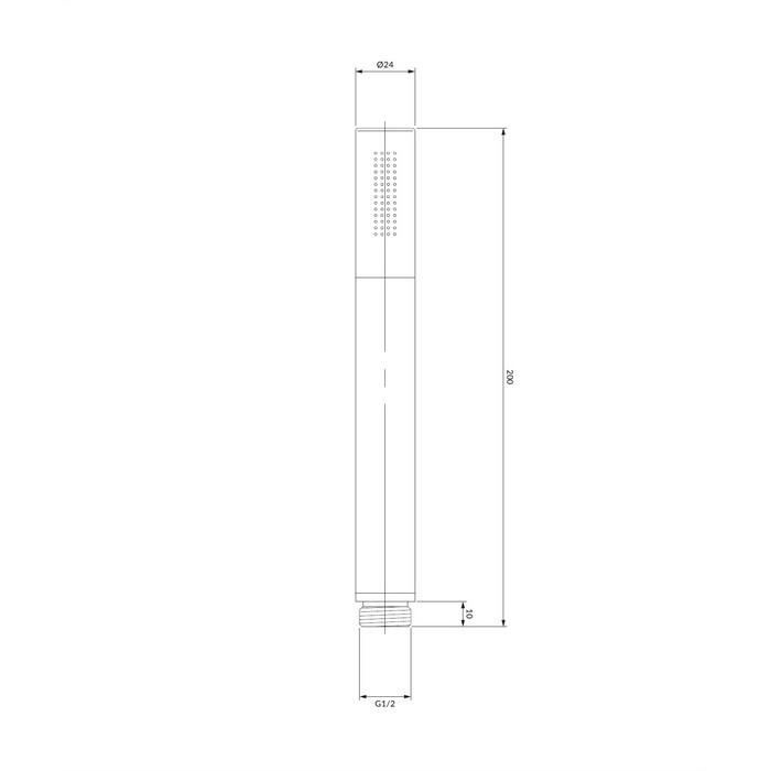 Душевая лейка OMNIRES MICROPHONE-RBL (черная BLH) Душевая лейка OMNIRES MICROPHONE-RBL (черная BLH)