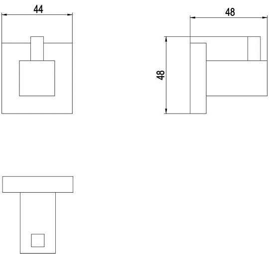 Крючок одинарный TIMO Selene Brush Gold 17011/17 Крючок одинарный TIMO Selene Brush Gold 17011/17
