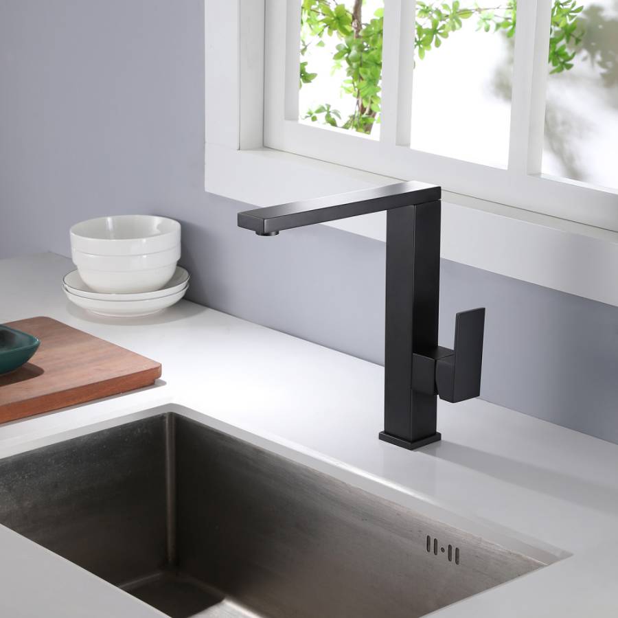 Смеситель ABBER Daheim AF8214B для кухни, черный матовый Смеситель ABBER Daheim AF8214B для кухни, черный матовый