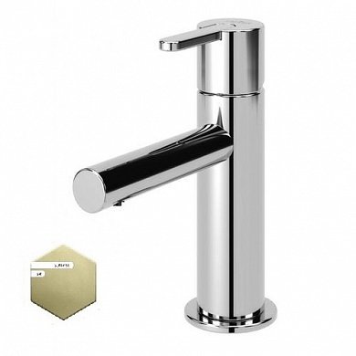 LEAF-LSM1-SR Смеситель для раковины однорычажный, с донным клапаном, исполнение Sunrise LEAF-LSM1-SR Смеситель для раковины однорычажный, с донным клапаном, исполнение Sunrise