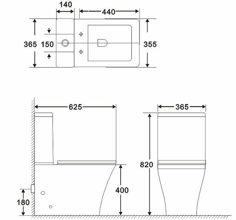 MARMI Чаша унитаза безободкового, P-trap, BB052CPR MARMI Чаша унитаза безободкового, P-trap, BB052CPR