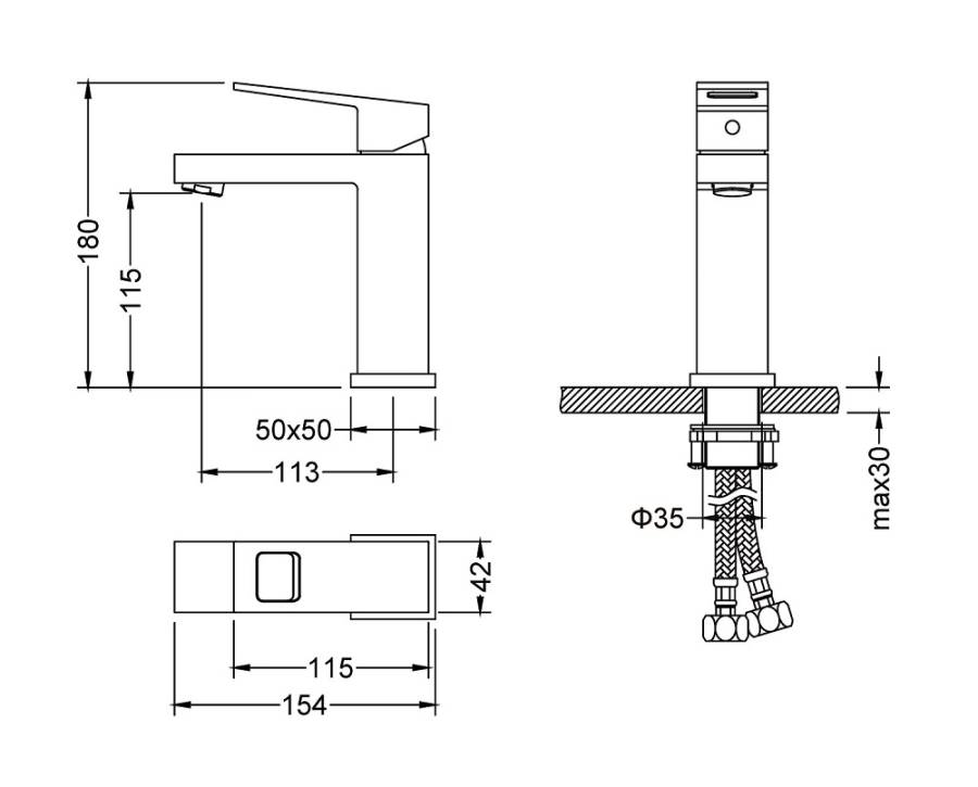 Смеситель Timo Briana 7161/17F для раковины, золото матовое Смеситель Timo Briana 7161/17F для раковины, золото матовое