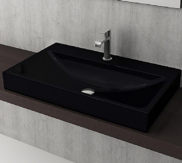 Раковина Scala Arch накл., 800*480, 1 отв. смес..черный 1078-005-0126, шт