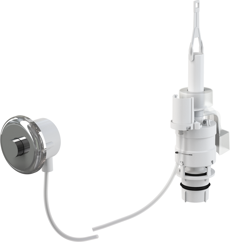 Кнопка пневматического смыва на расстоянии – ручное управление, xром-глянец, монтаж: в стену Кнопка пневматического смыва на расстоянии – ручное управление, xром-глянец, монтаж: в стену