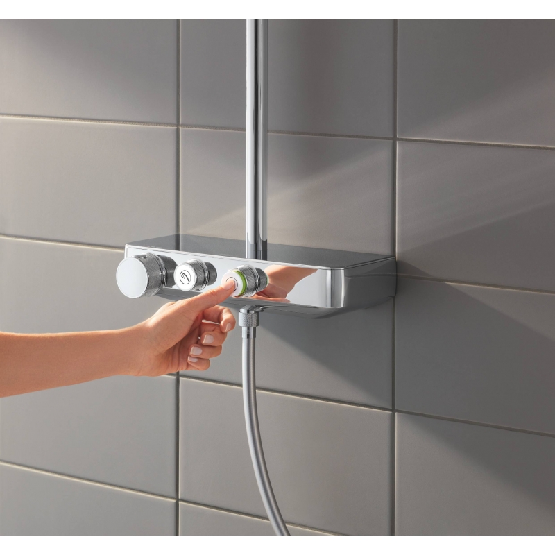 Душевая система поворотная с термостатом Grohe SmartControl хром (26509000) Душевая система поворотная с термостатом Grohe SmartControl хром (26509000)