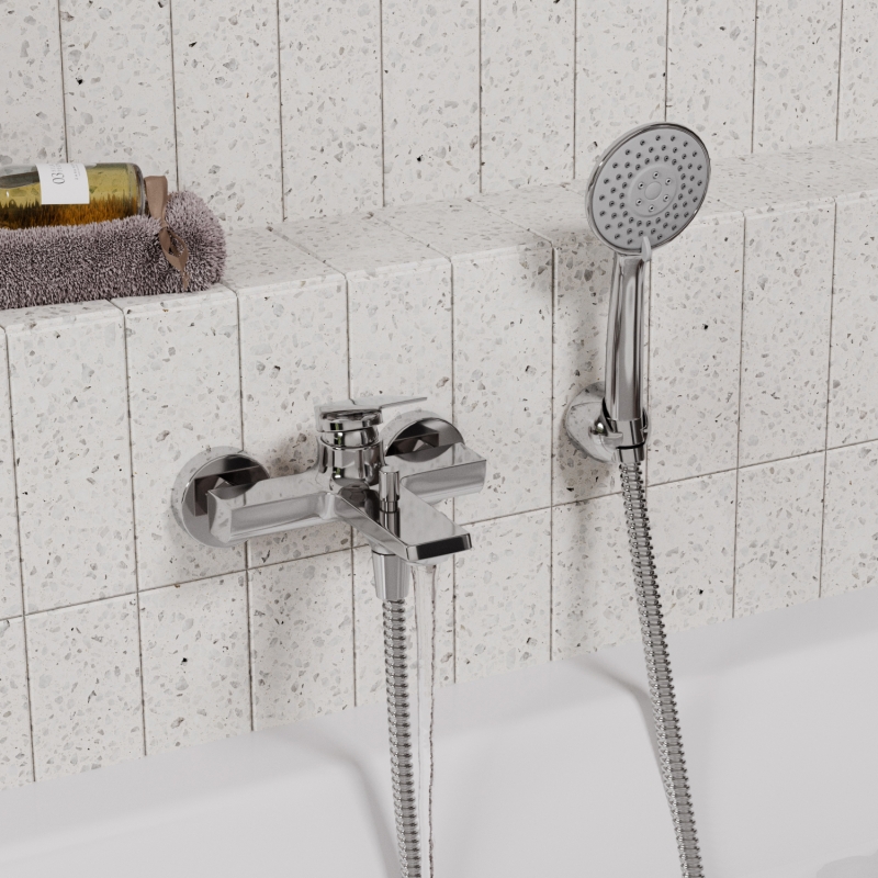 Lopau 3201 Смеситель для ванны с коротким изливом Wasserkraft Lopau 3201 Смеситель для ванны с коротким изливом Wasserkraft