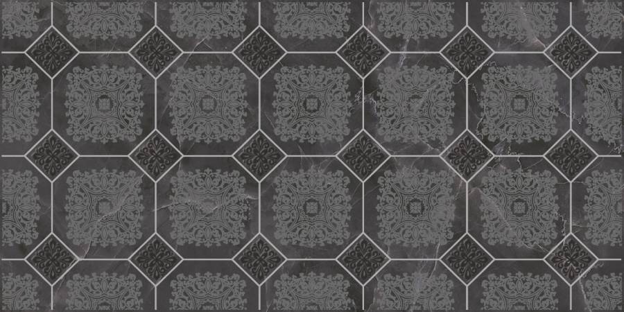 Декор VT\B86\34030 Olimpus Grand черный 25*50,шт Декор VT\B86\34030 Olimpus Grand черный 25*50,шт