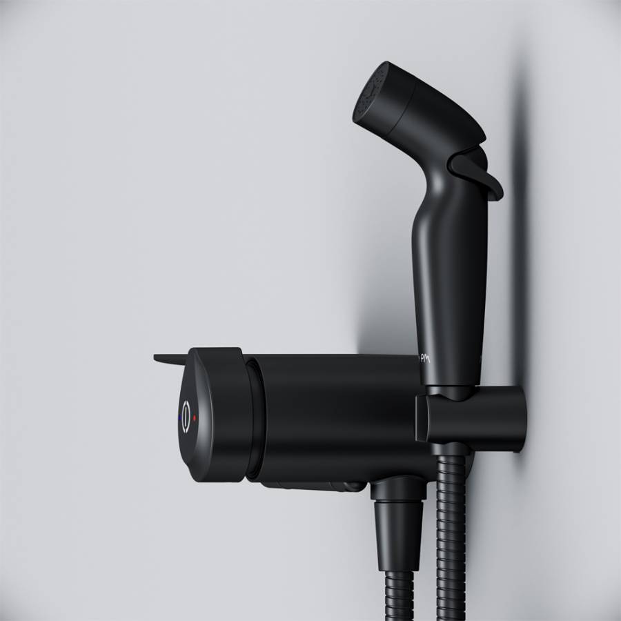 F0H85A822 X-Joy TouchReel, гигиенический набор со смесителем для душа с полкой, держателем туалетной F0H85A822 X-Joy TouchReel, гигиенический набор со смесителем для душа с полкой, держателем туалетной
