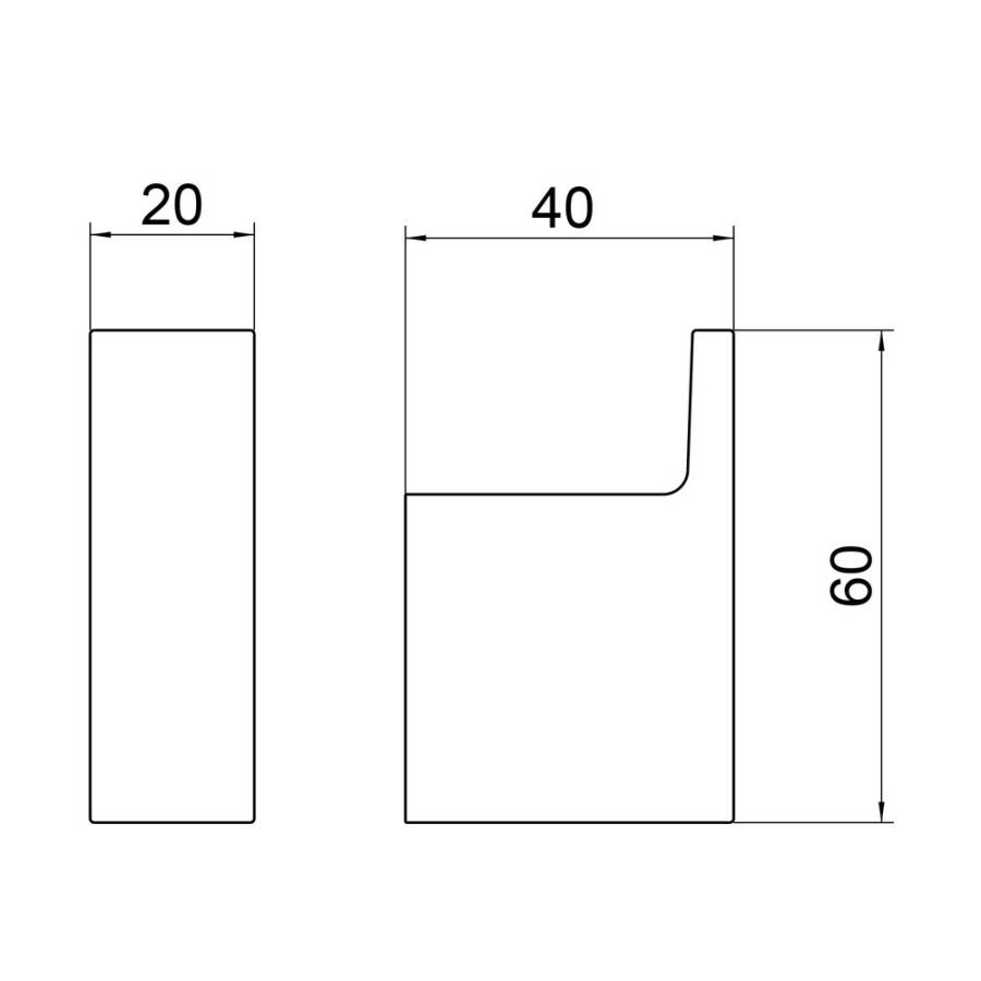 Крючок Timo Petruma 15211/03 черный матовый Крючок Timo Petruma 15211/03 черный матовый