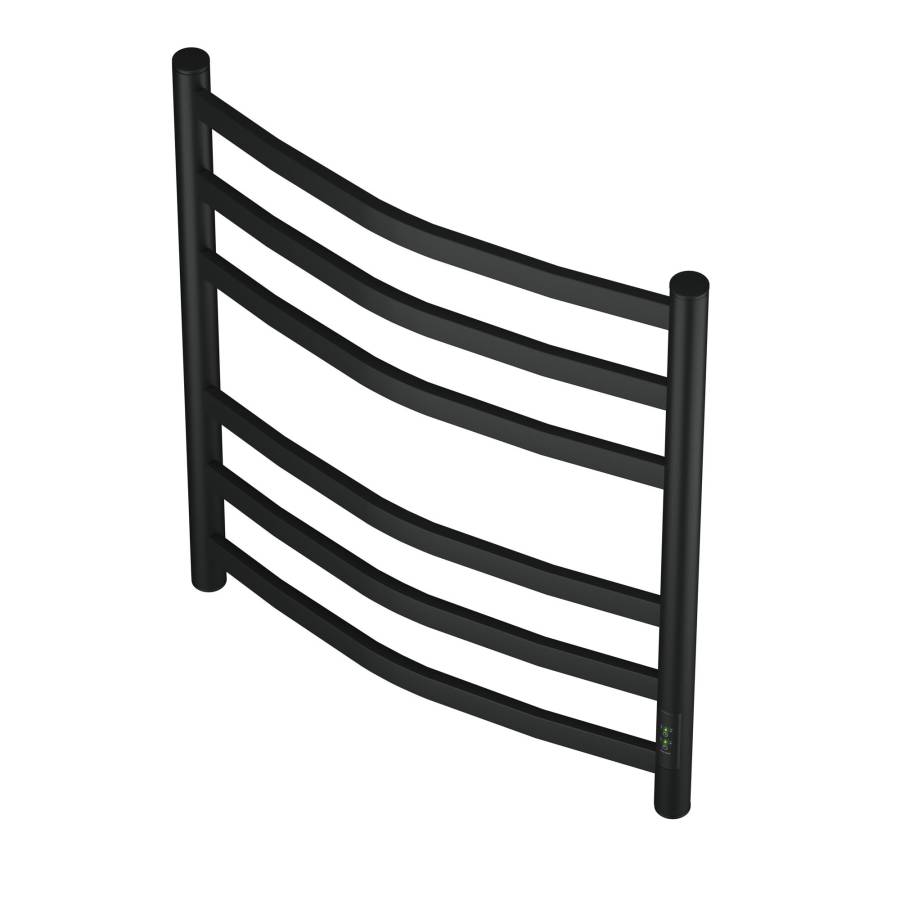 Полотенцесушитель электрический Point Антея PN17856B П6 500x600, диммер справа, черный Полотенцесушитель электрический Point Антея PN17856B П6 500x600, диммер справа, черный