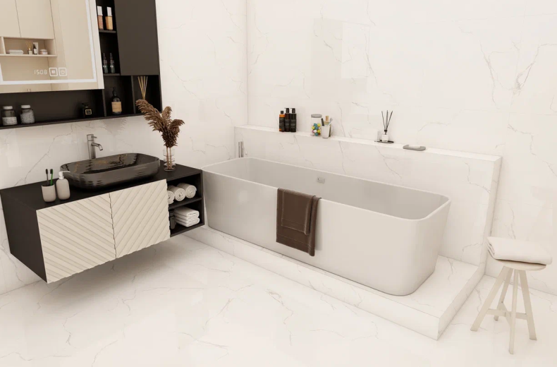 Duna/Velsaa - Керамогранит - Sisam White Glossy (Серия LIGHT)- 120х60 см Duna/Velsaa - Керамогранит - Sisam White Glossy (Серия LIGHT)- 120х60 см