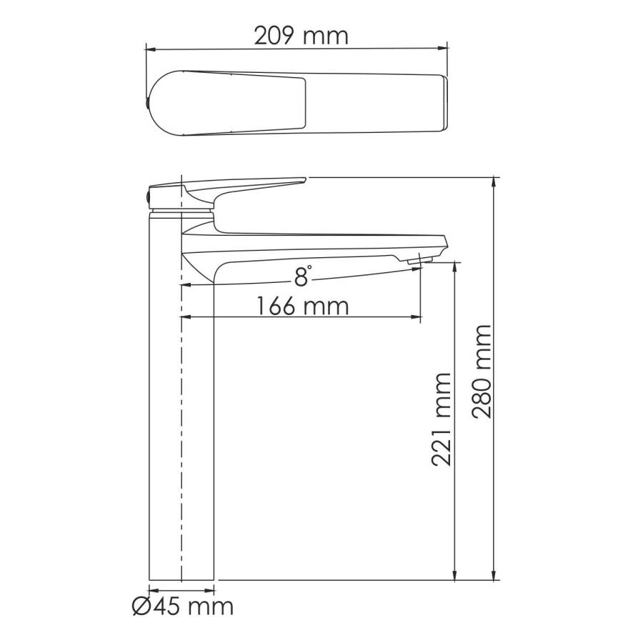 Wiese 8403H Смеситель для раковины Wasserkraft Wiese 8403H Смеситель для раковины Wasserkraft