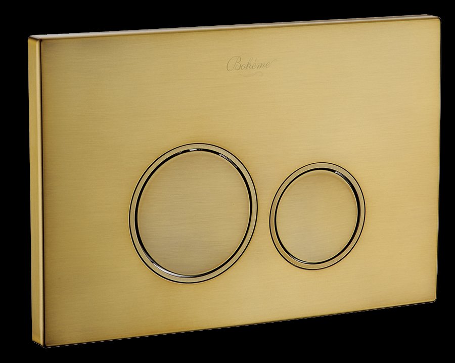 Кнопка для инсталляции, пластик BRONZE глянец, круглая Кнопка для инсталляции, пластик BRONZE глянец, круглая