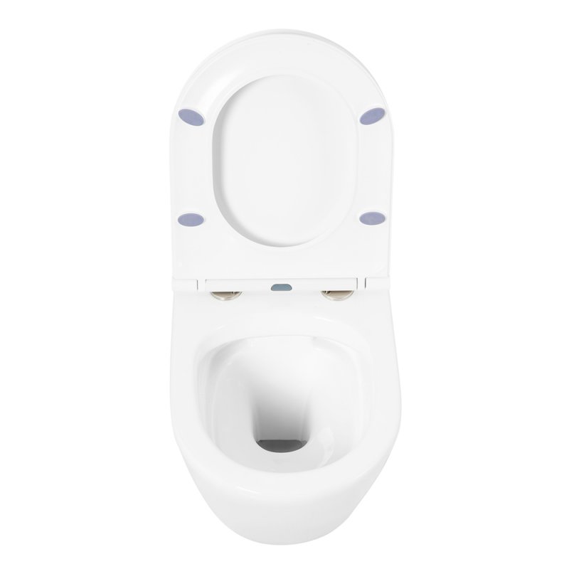 TRE Чаша унитаза подвесного c креплением и сиденьем дюропласт soft close BB8001CHR/SC TRE Чаша унитаза подвесного c креплением и сиденьем дюропласт soft close BB8001CHR/SC