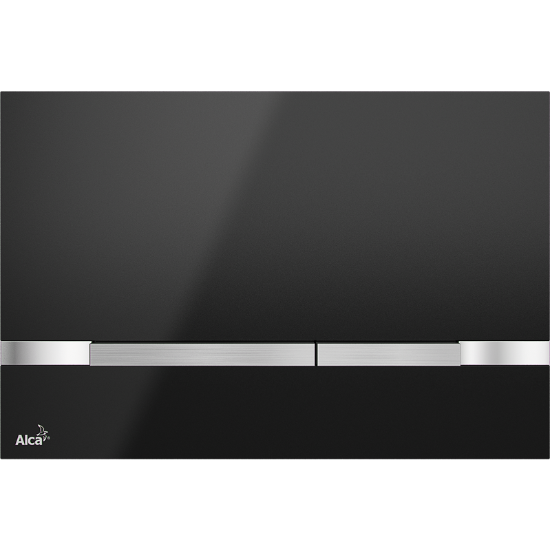 Кнопка управления для скрытых систем инсталляции, нержавеющая сталь-черный глянец Кнопка управления для скрытых систем инсталляции, нержавеющая сталь-черный глянец