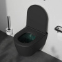 C8F1700MBSC Func подвесной унитаз 49 см FlashClean с сиденьем микролифт, черн мат