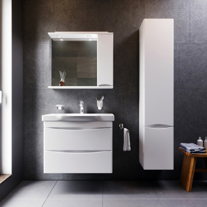 Шкаф-колонна подвесной правый Like, 175х35х30 см, белый, M80CHR0356WG