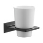 Стакан с керамическим держателем, RG1612H Rose, Черный