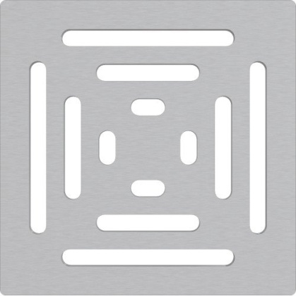 Решетка для cливных трапов из нержавеющей стали 102×102 мм, нержавеющая сталь