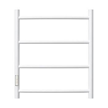 Полотенцесушитель электрический Point Афина PN04756W П4 500x600 диммер слева, белый Полотенцесушитель электрический Point Афина PN04756W П4 500x600 диммер слева, белый