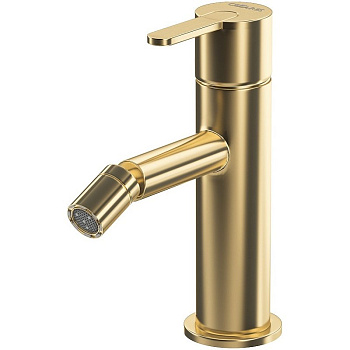 LEAF-BSM-SR Смеситель для биде однорычажный, с донным клапаном, исполнение Sunrise LEAF-BSM-SR Смеситель для биде однорычажный, с донным клапаном, исполнение Sunrise