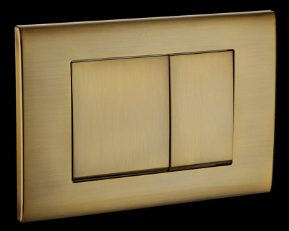 Кнопка для инсталляции, пластик BRONZE, глянец, квадратная Кнопка для инсталляции, пластик BRONZE, глянец, квадратная