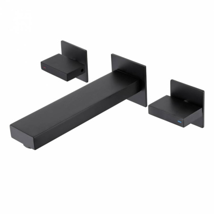 Смеситель ABBER Daheim AF82122B для раковины скрытого монтажа, черный матовый Смеситель ABBER Daheim AF82122B для раковины скрытого монтажа, черный матовый