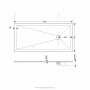 Душевой поддон RGW ST-0127G, 70 x 120 см, прямоугольный, искусственный камень, графит, 16152712-02