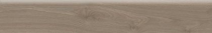 Плинтус Альберони коричневый светлый матовый обрезной 60x9,5x0,9