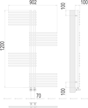 Полотенцесушитель Terminus Европа П24 70х1200  Полотенцесушитель Terminus Европа П24 70х1200