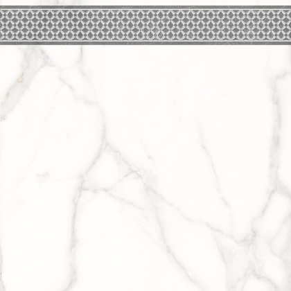 7346-0004-1001 Декор кер. Каррара Нова_LB Бел. 45*45 _декор 2_ 1 \4