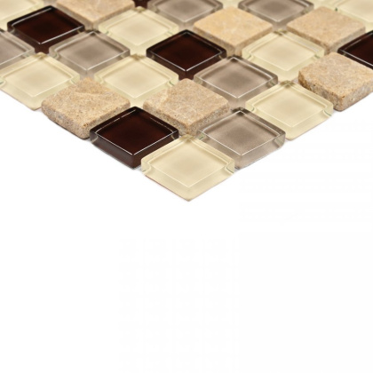 Стеклянная мозаика с камнем Bonaparte Amelia 30х30 см Стеклянная мозаика с камнем Bonaparte Amelia 30х30 см