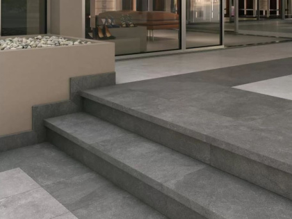 Керамогранит Kerama Marazzi Подступенок Про Стоун антрацит 10,7х60 Керамогранит Kerama Marazzi Подступенок Про Стоун антрацит 10,7х60