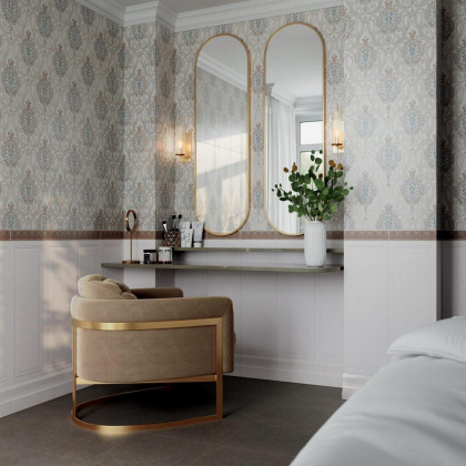 Бордюр VT\B292\12000R Фару Розовый (25см*5,5см*9мм) (28шт/0,38м2) Ректифицированный, шт