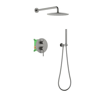 Душевая система Timo Saona SX-2369/18SM скрытого монтажа, черное золото