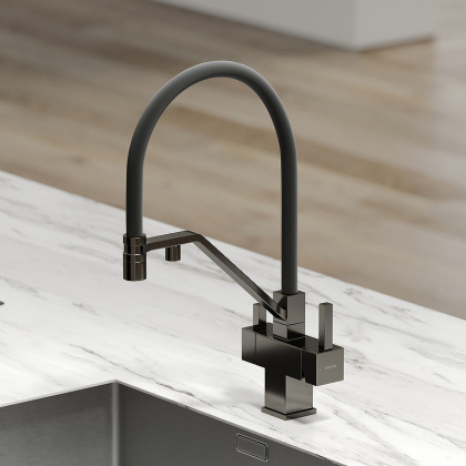 Смеситель для кухни SANCOS Loro с возможностью подключения фильтра для воды, цвет вороненая сталь, арт. SC4007GG Смеситель для кухни SANCOS Loro с возможностью подключения фильтра для воды, цвет вороненая сталь, арт. SC4007GG
